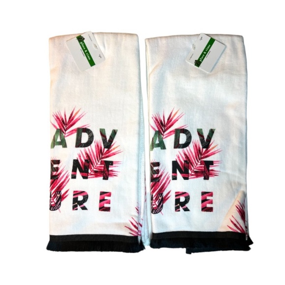 NWT Place and Time Hand Towels Set Of 2 Wild Summer Collection - Adventu… - Picture 11 of 11